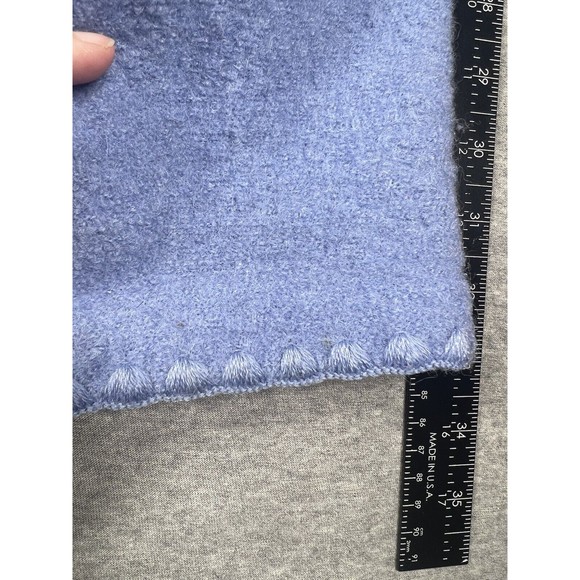 Talbots Sweater Knit Sz S Wool Cardigan Jacket Lavender  Casual Top Petite - Picture 5 of 9